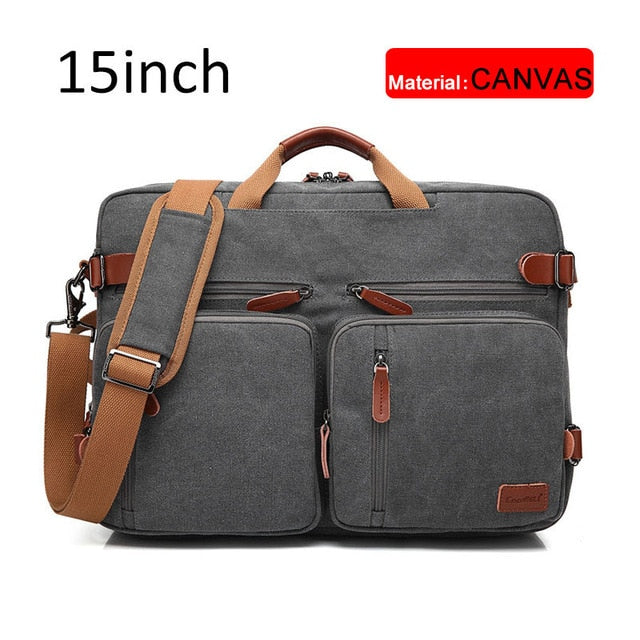 17 Inch Convertible Briefcase Men Business Handbag