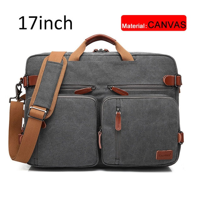 17 Inch Convertible Briefcase Men Business Handbag