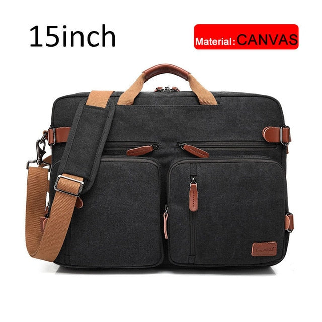 17 Inch Convertible Briefcase Men Business Handbag