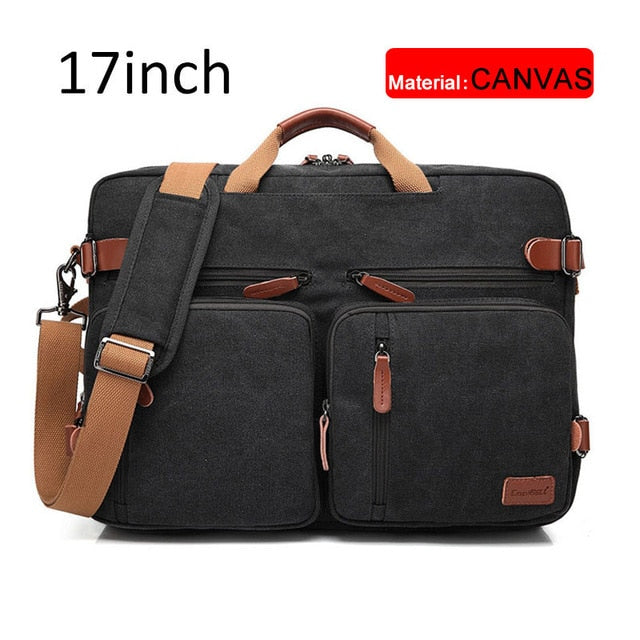 17 Inch Convertible Briefcase Men Business Handbag