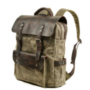 Laptop Backpack Waterproof Cotton Waxed Canvas Bag