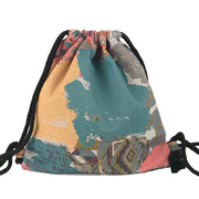 Women Fabric Backpack Gypsy Bohemian Boho Chic Aztec