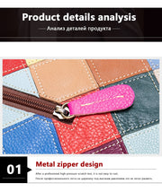 Womens Handbags Genuine Leather Totes Patchwork Designer Bags