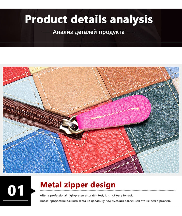 Womens Handbags Genuine Leather Totes Patchwork Designer Bags