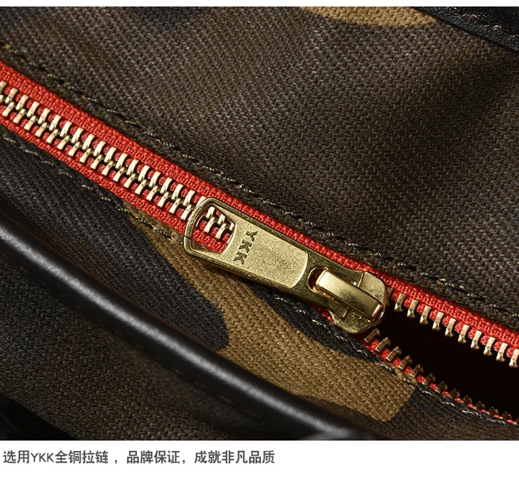 Men's single shoulder slung tote bag camouflage