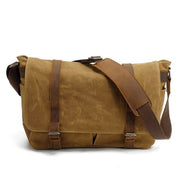 Men's Messenger Bags 14 inch Laptop Briefcase Bag Vintage Waterproof
