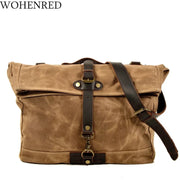 Retro Canvas Men Messenger Bag Laptop Bookbag
