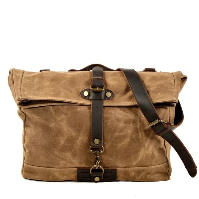 Retro Canvas Men Messenger Bag Laptop Bookbag