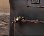 Simple retro head leather handbag