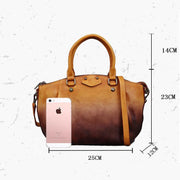 New Vintage Genuine Leather Handbag Large Capacity Women Bag Leisure