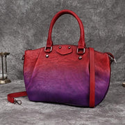 New Vintage Genuine Leather Handbag Large Capacity Women Bag Leisure