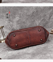 New Vintage Genuine Leather Handbag Large Capacity Women Bag Leisure