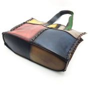 Women's Leather Handbag Hand-Brushed Leather Shoulder Bag