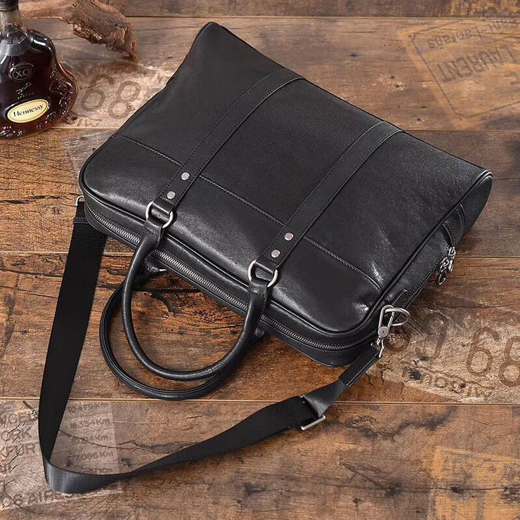 Handbag Men's Leather Business Casual Briefcase