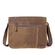 Travel Shoulder Business Messenger Bag Genuine Leather