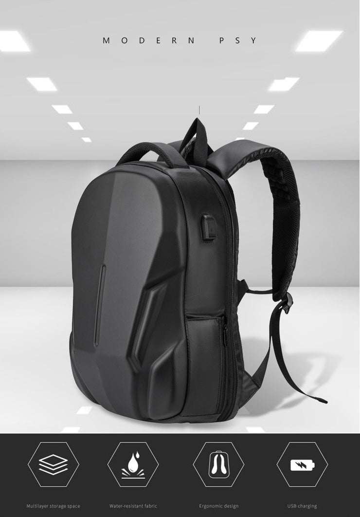 Men Multifunction Hard Shell 15.6 Inch Laptop Backpack Waterproof