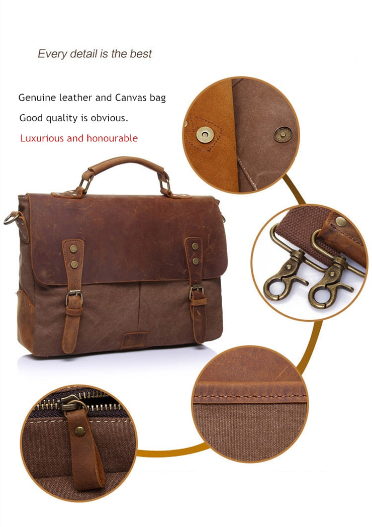 Vintage Handbag Genuine Leather Shoulder Bag Messenger