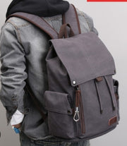 Backpack leisure shoulder travel Retro canvas backpacks