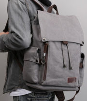 Backpack leisure shoulder travel Retro canvas backpacks