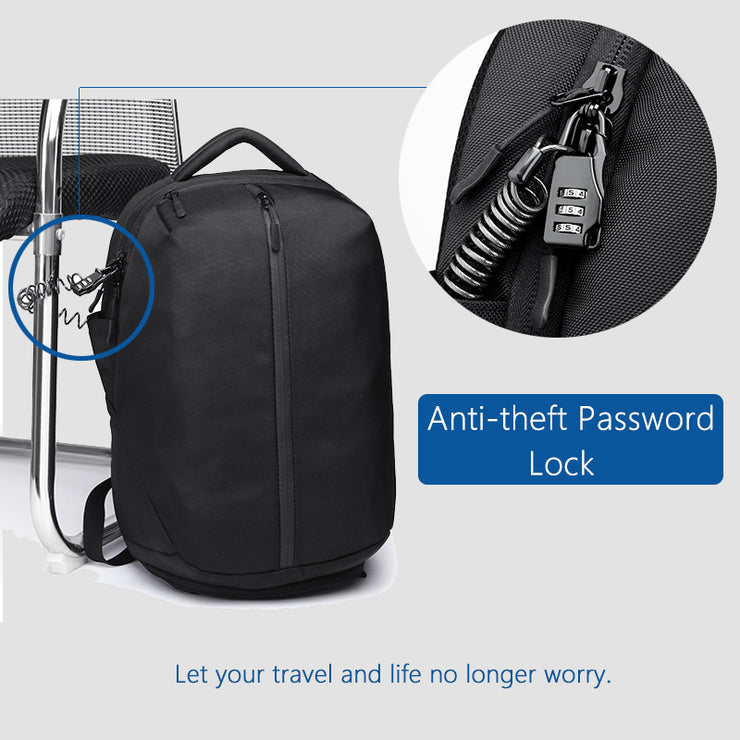 Backpack USB Charging School Bag Men 15.6 Waterproof Backpacks
