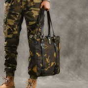 Men's single shoulder slung tote bag camouflage