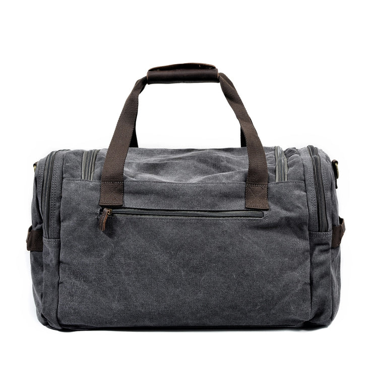 Men's Canvas Leather Travel Bags Carry on Luggage