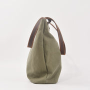 Canvas shoulder bag green