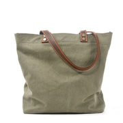 Canvas shoulder bag green