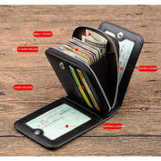 Short Zipper Black Wallets - wallet