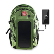 Solar Backpack 45L with power bank 6.5W 6V color Light Green - Solar backpack