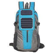 Solar panel Backpack 35L with Power Bank 6.5W color Teal Blue - Solar backpack