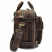 Thick crazy horse leather travel bag - Men_Briefcase