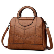 Tote Leather Luxury Handbags - BROWN - Women_Bags