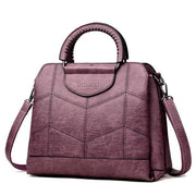 Tote Leather Luxury Handbags - Purple - Women_Bags