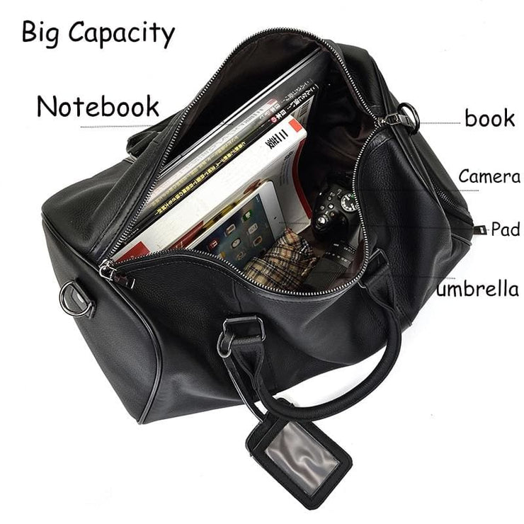 Travel Bags Waterproof Mens Leather - Men_Briefcase