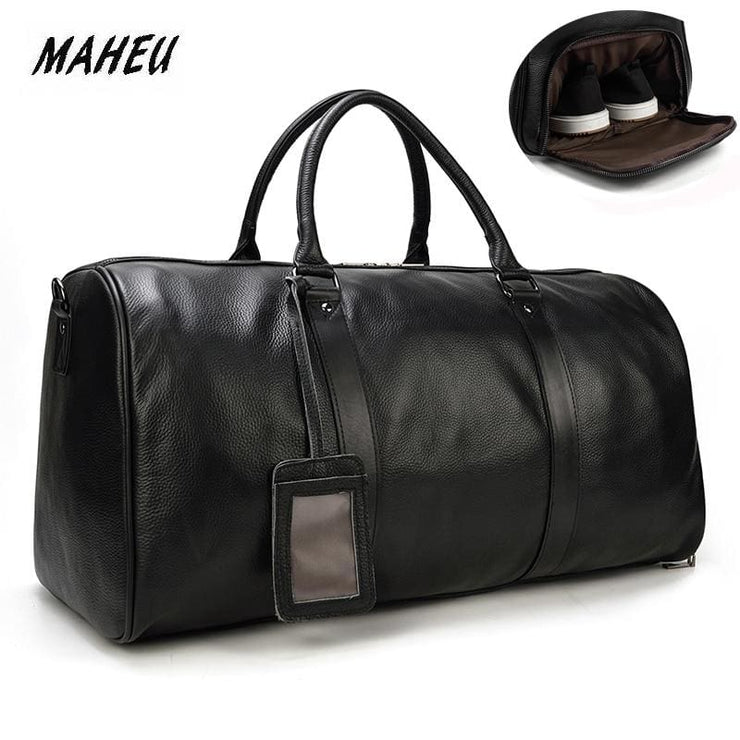 Travel Bags Waterproof Mens Leather - Men_Briefcase