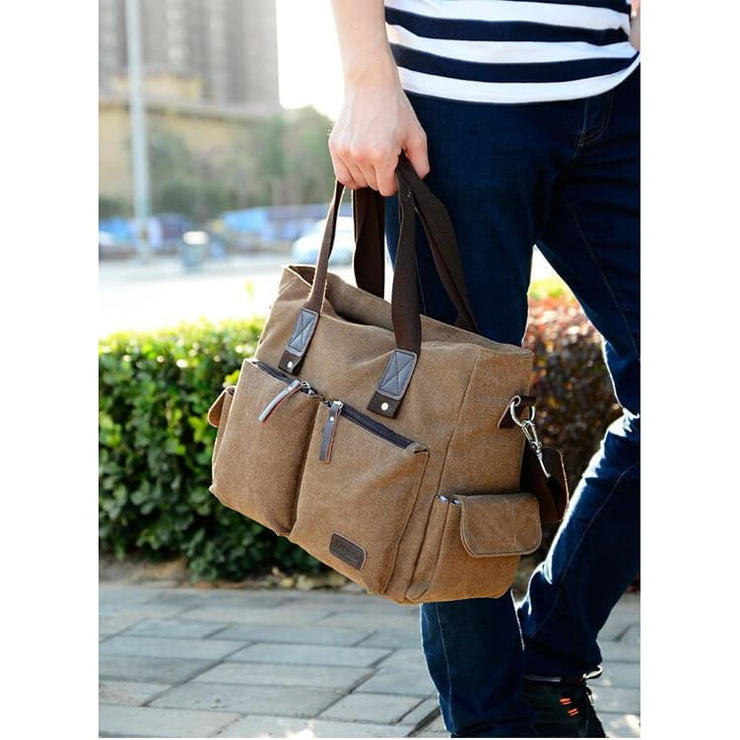 Unisex canvas large capacity handbag - Canvas_Tote_2020