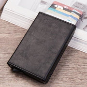 Vintage Antitheft Credit Card Holder - black - wallet