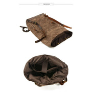Vintage canvas backpacks waterproof - Backpacp_Oct