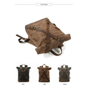 Vintage canvas backpacks waterproof - Backpacp_Oct