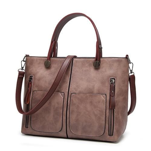 Vintage shoulder bag causal totes - light pink - Women_Bags