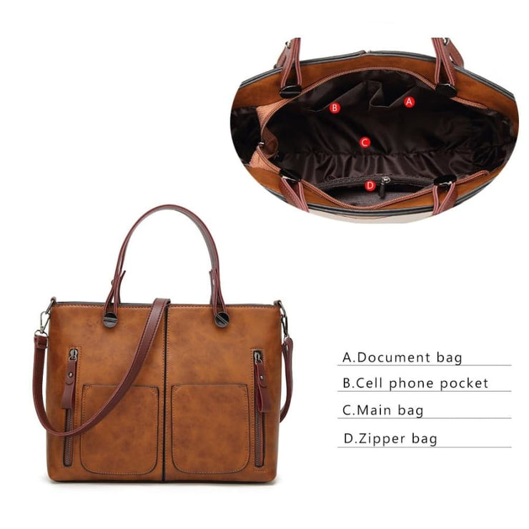 Vintage shoulder bag causal totes - Women_Bags