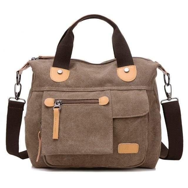 Women bag canvas messenger bags - Brown / (20cm<Max Length<30cm) - Canvas_Tote_2020