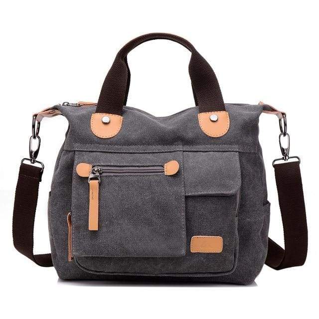 Women bag canvas messenger bags - Gray / (20cm<Max Length<30cm) - Canvas_Tote_2020