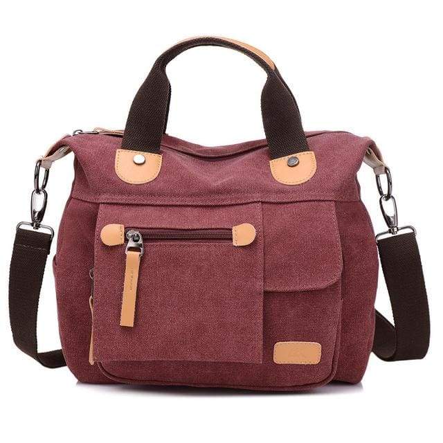 Women bag canvas messenger bags - Purple / (20cm<Max Length<30cm) - Canvas_Tote_2020