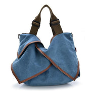 Women bag Canvas Tote crossbody - blue - Canvas_Tote_2020