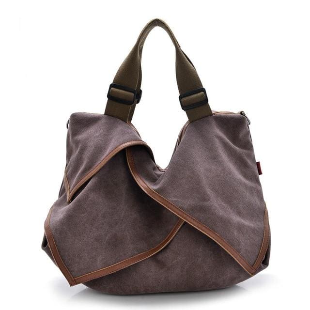 Women bag Canvas Tote crossbody - light purple - Canvas_Tote_2020