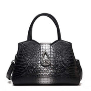 Women Bags Designer Fashion Crocodile Pattern - Silver Three - Canvas_Tote_2020