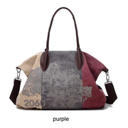 Women canvas bag piler - Purple - Canvas_Tote_2020