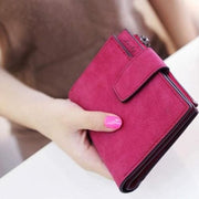 Women Purse Solid Color Mini Grind Magic - Hot Pink - wallet